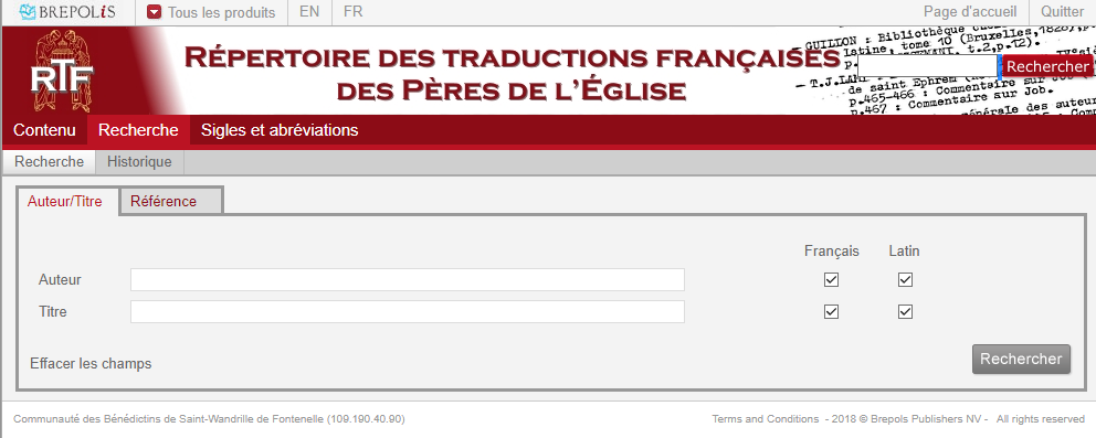RTF -recherche